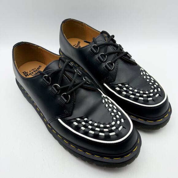 Dr. Martens Womens Ramsey Lace Up Oxfords EU 45 US 12 Black Leather EUC - Picture 5 of 14